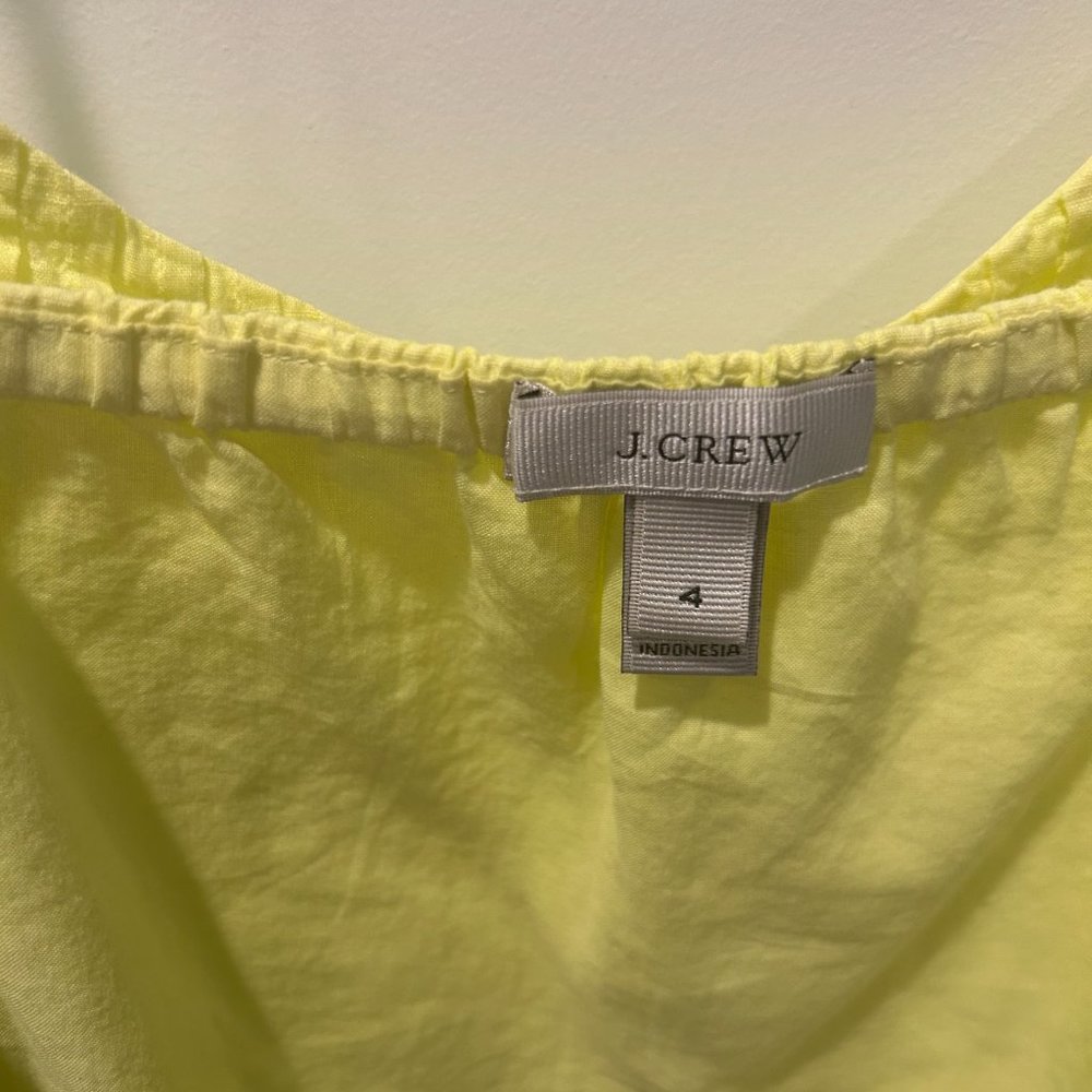 JCrew Bright Yellow Spaghetti Strap Shirt - Picture 4 of 4